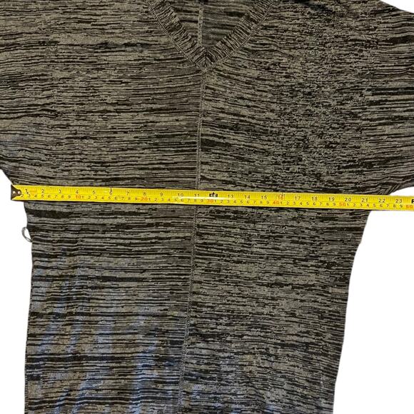 Ana Gray V Neck Belted Sweater Dress Size Large - Picture 6 of 6